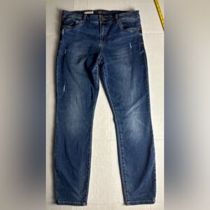Kut From The Kloth Diana Skinny Jeans Womens 12 Dark Blue Wash Stretch Denim‎
